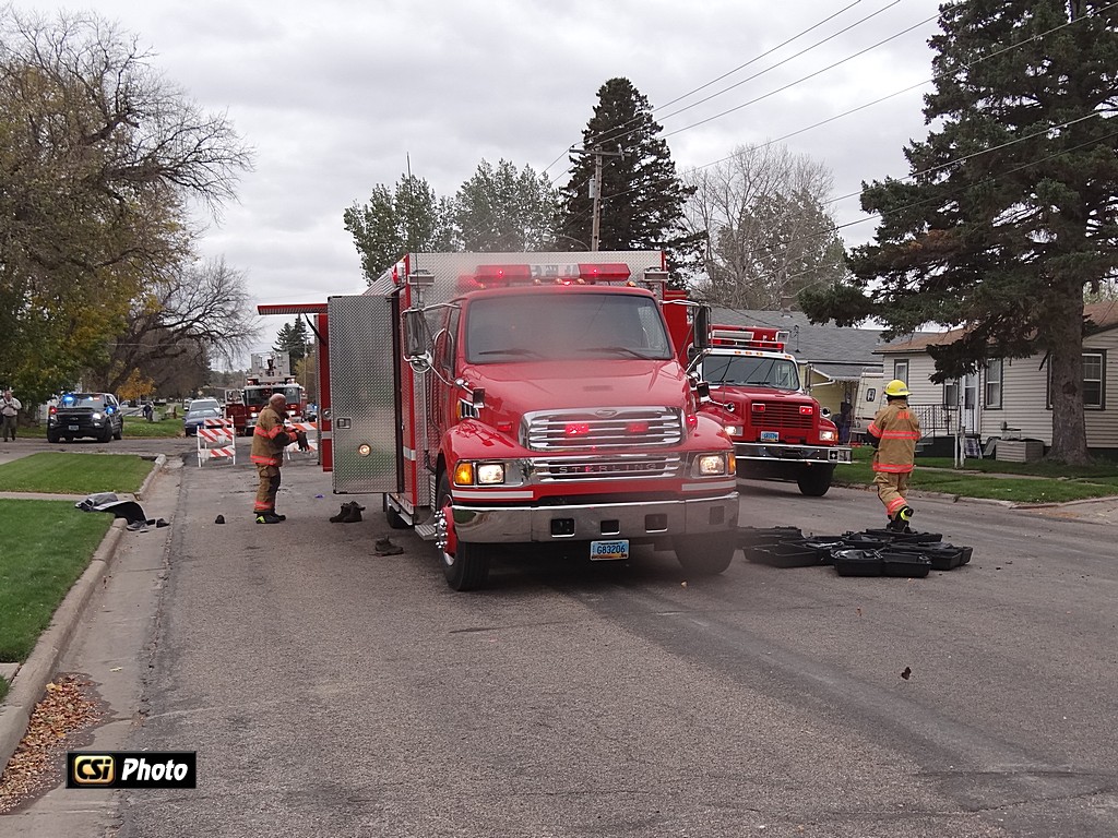 Fire call Oct 5, NW Jamestown - lots of smoke - CSi Photo