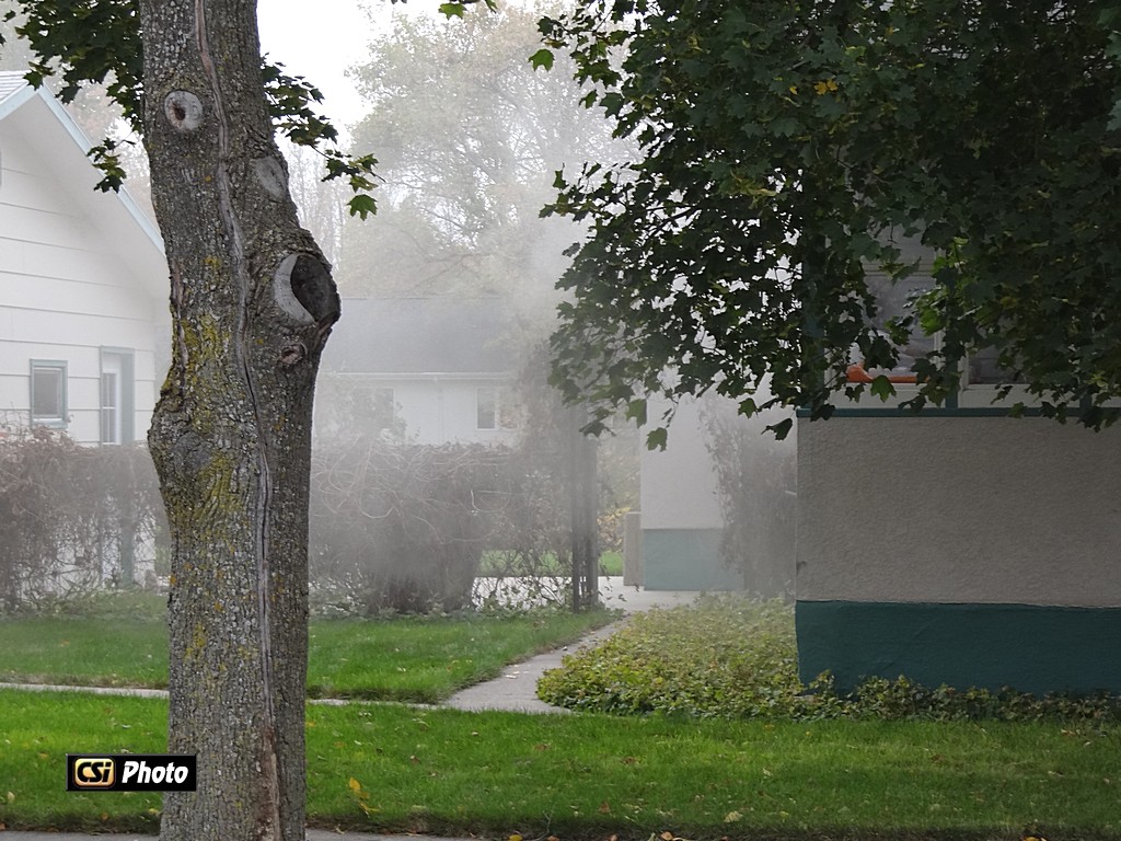 Fire call Oct 5, NW Jamestown - lots of smoke - CSi Photo