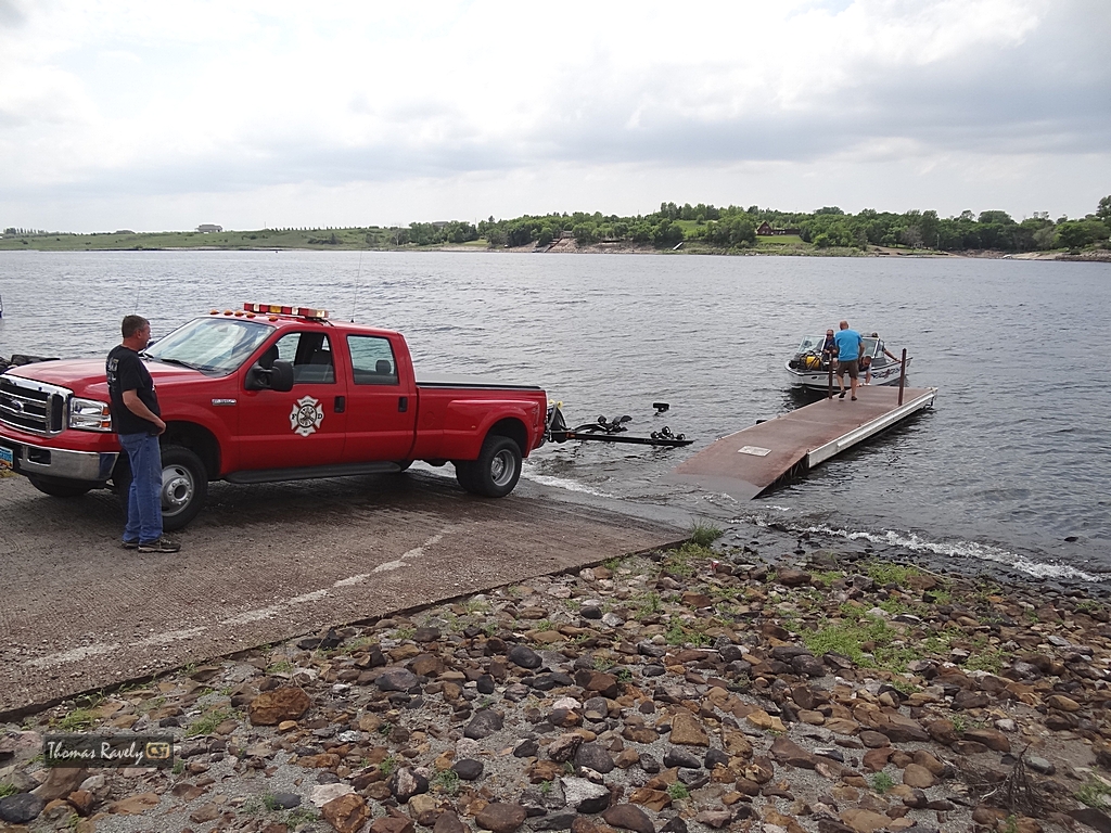 Unmanned Boat on Jamestown Reservoir  CSi photo