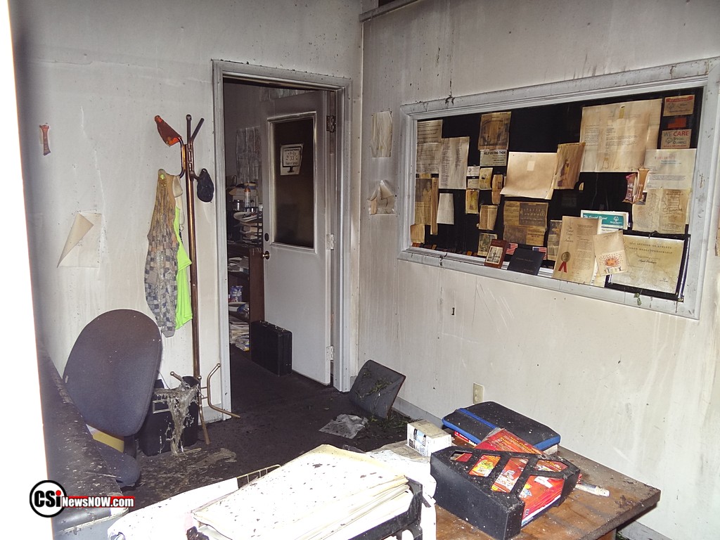 Fire at Lloyds Electronics -  inside pix Jan 10, 2017 CSi Photo