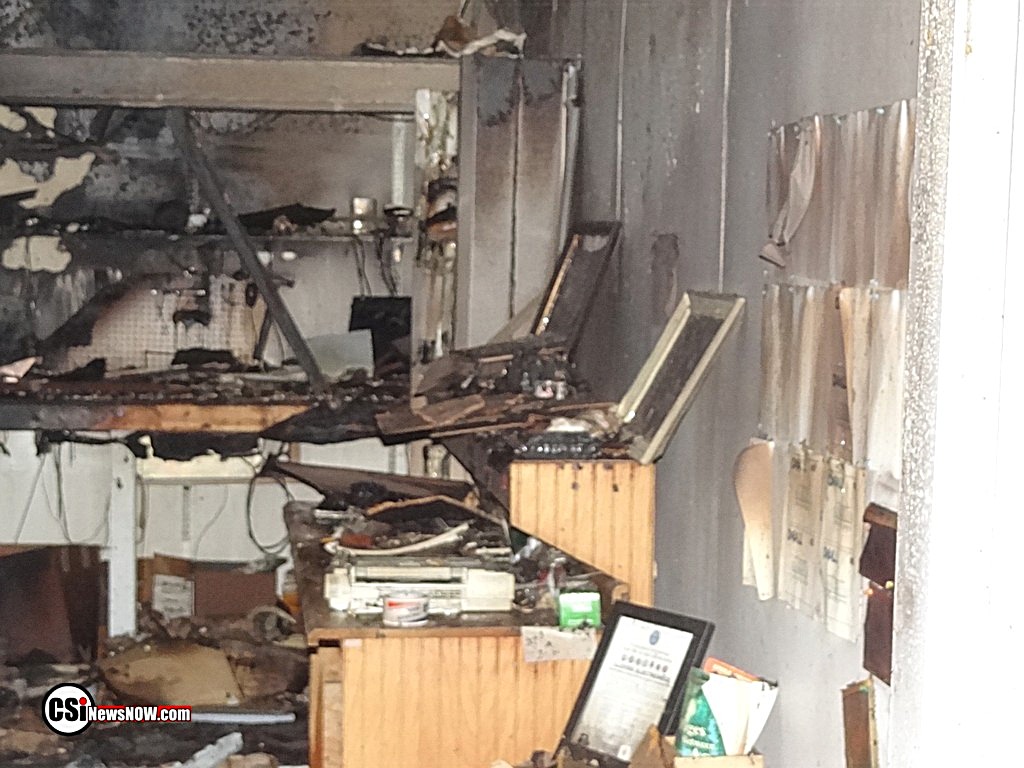 Fire at Lloyds Electronics -  inside pix Jan 10, 2017 CSi Photo