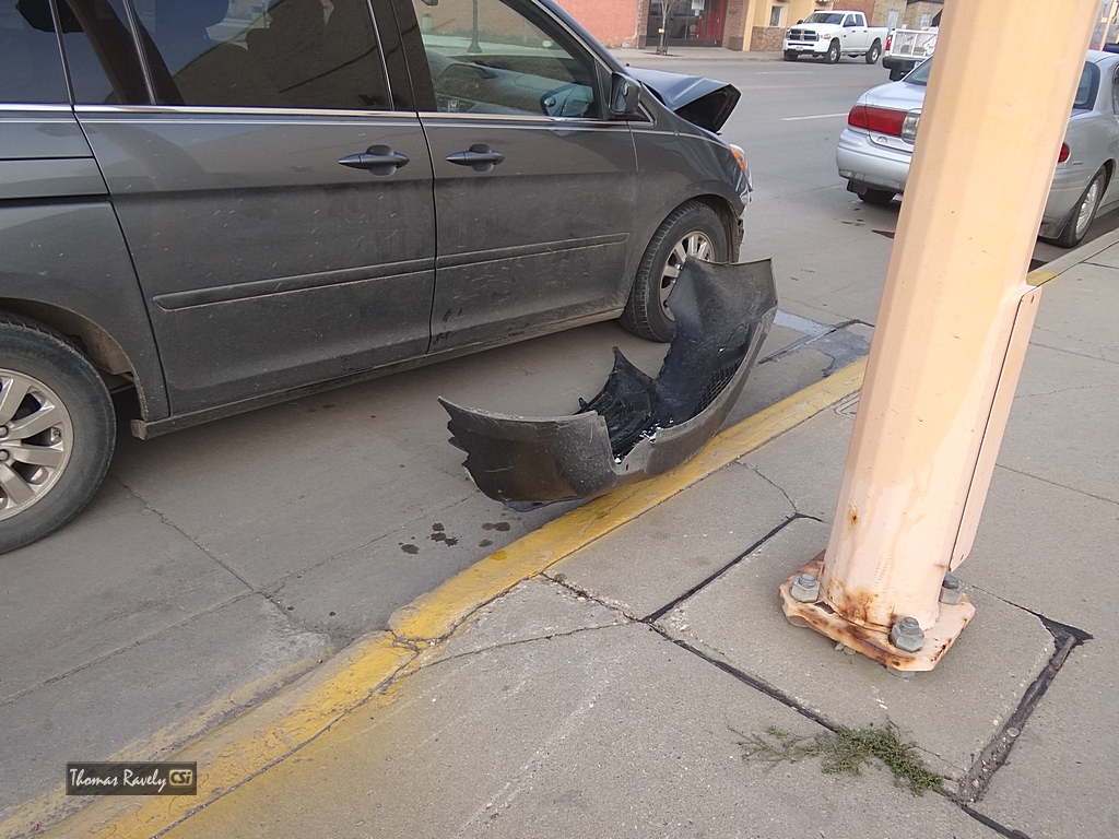 Traffic accident at the corner of  1st Ave S & 2nd street SE     CSi Photo.