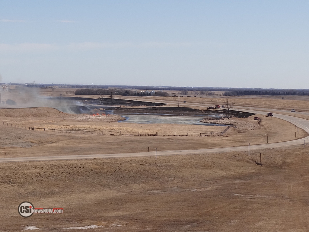 Grass Fire along I94 West  CSi Photo