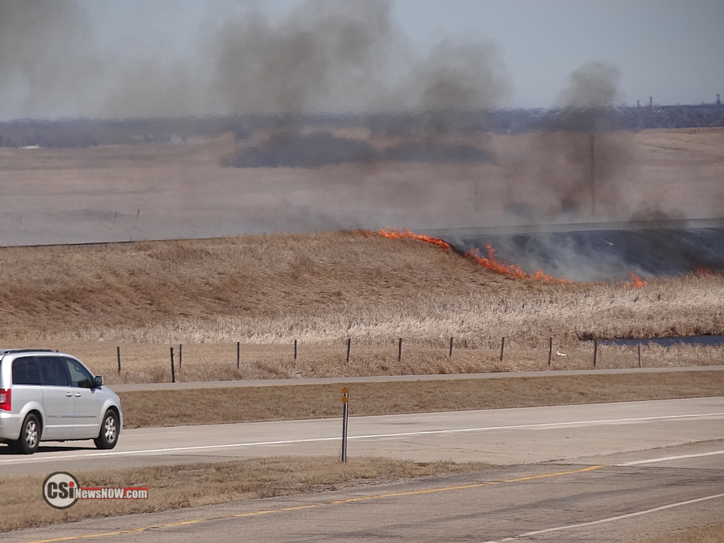 Grass Fire along I94 West  CSi Photo