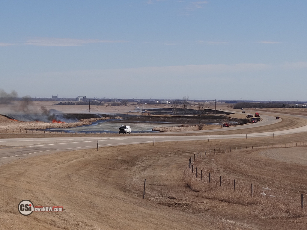 Grass Fire along I94 West  CSi Photo