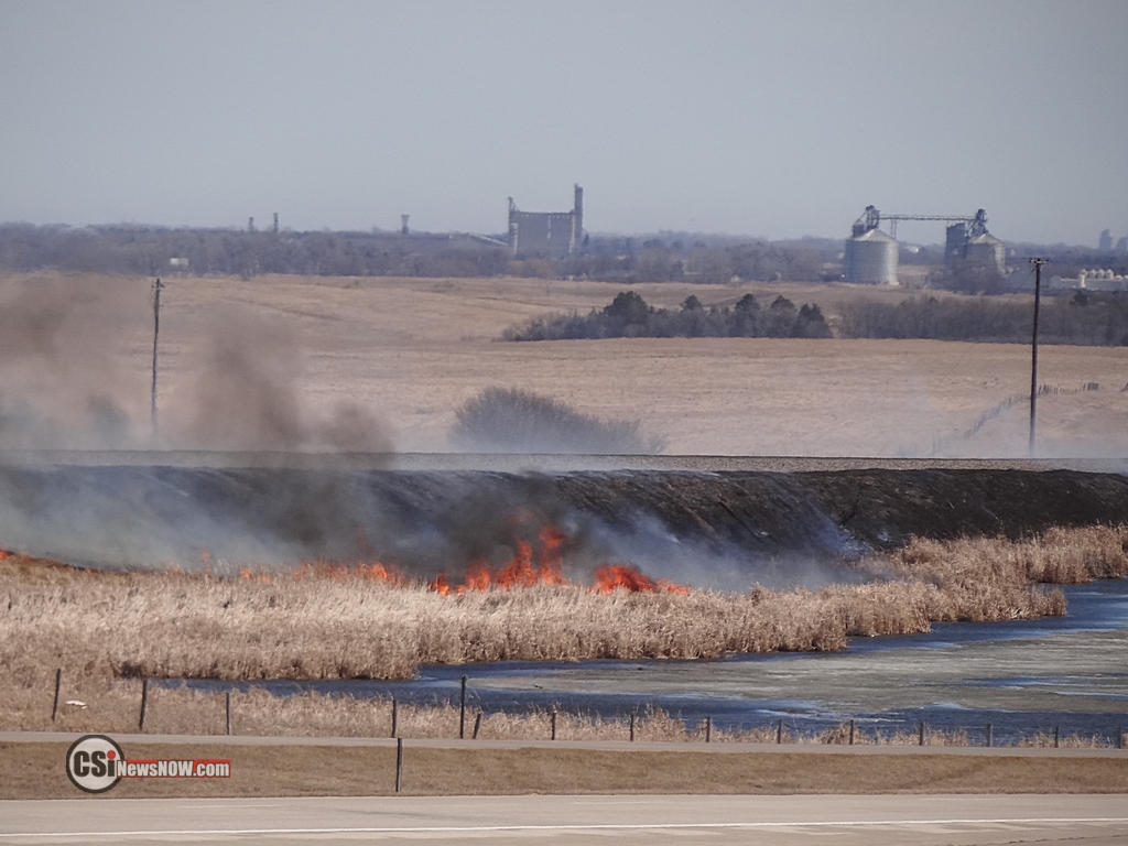 Grass Fire along I94 West  CSi Photo