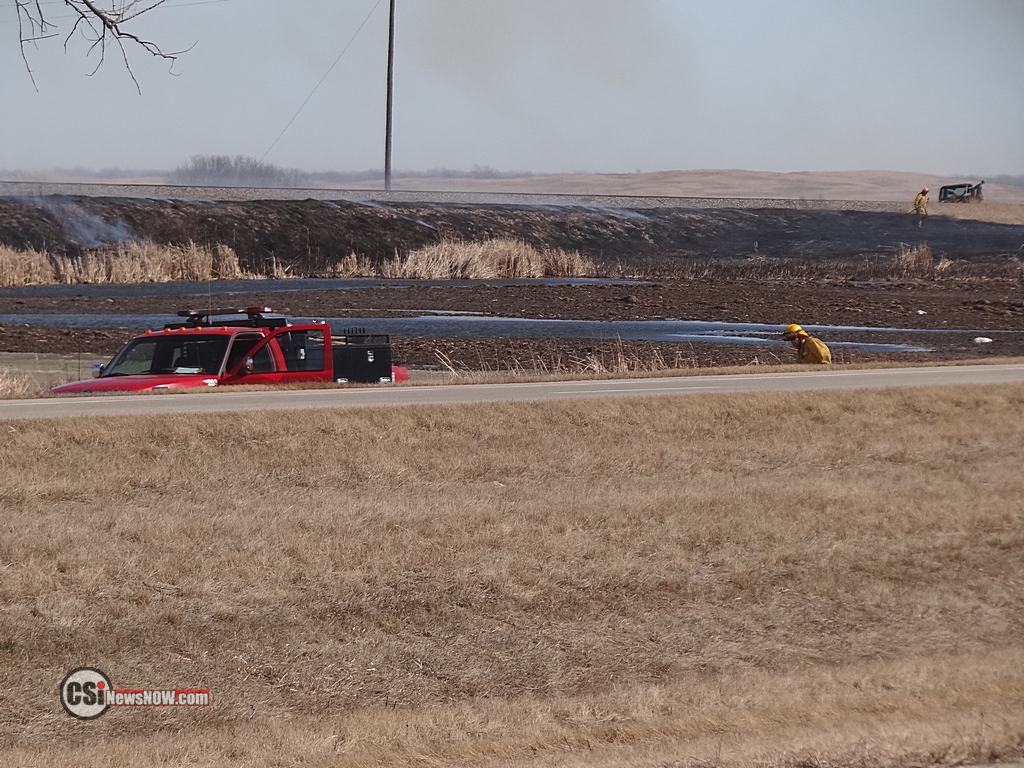 Grass Fire along I94 West  CSi Photo