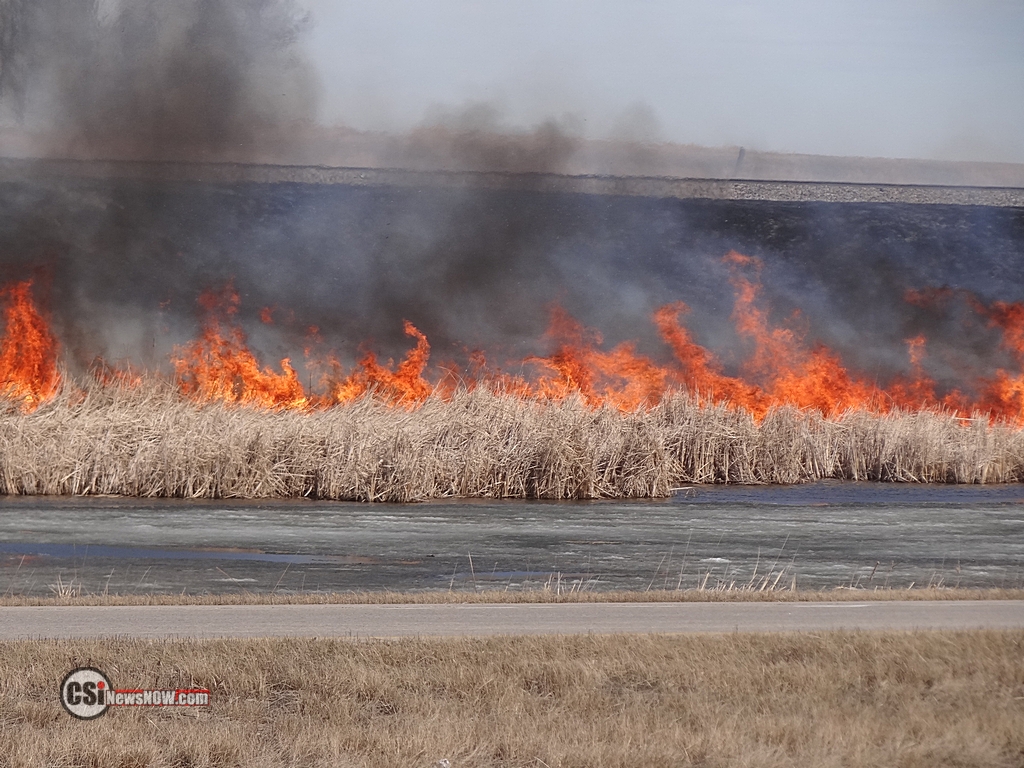 Grass Fire along I94 West  CSi Photo
