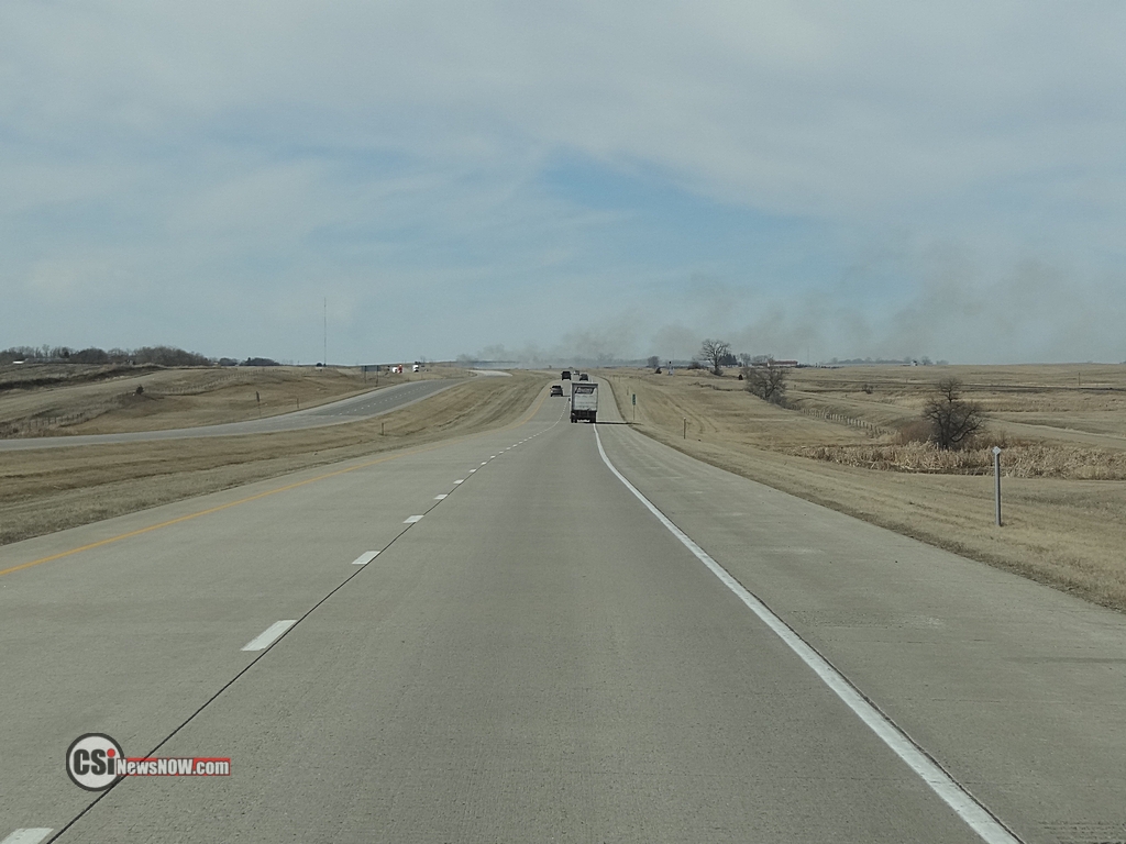 Grass Fire along I94 West  CSi Photo