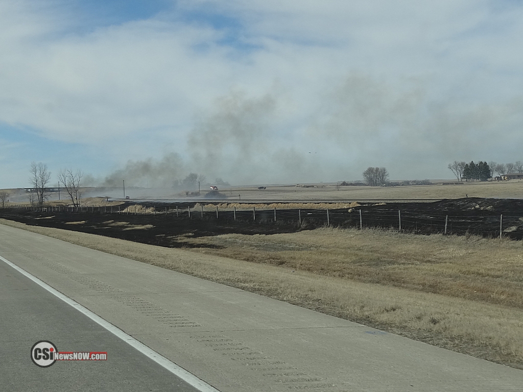 Grass Fire along I94 West  CSi Photo
