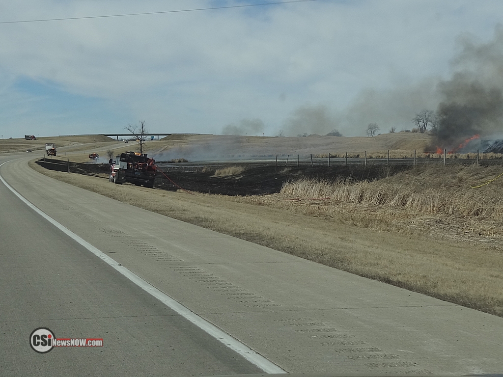 Grass Fire along I94 West  CSi Photo