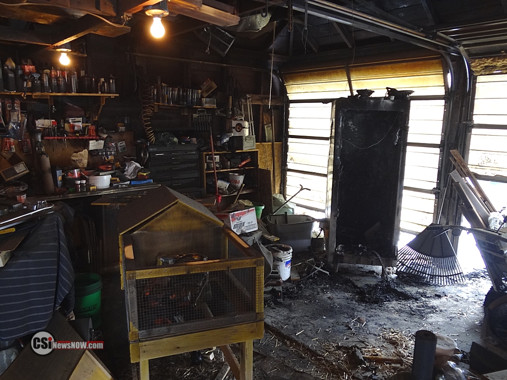 Smoker Garage Fire       CSi Photo