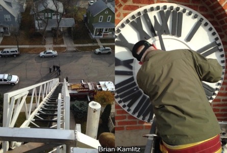 View from top of ladder.  Photos Brian Kamlitz