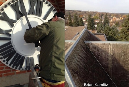 View from top of ladder.  Photos Brian Kamlitz