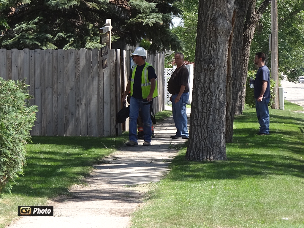 Gas Leak in SE Jamestown    CSi photo