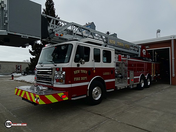 NewTown ND Ladder Truck stops by JFD    CSi photo