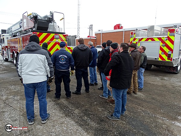NewTown ND Ladder Truck stops by JFD    CSi photo