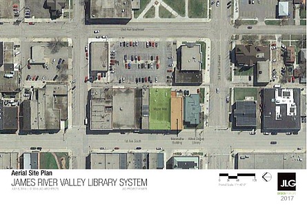 Alfred Dickey Library Expansion - Aerial Site Plan