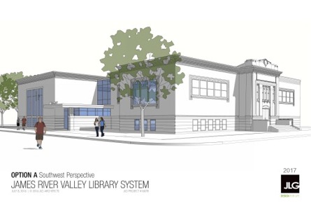 Alfred Dickey Library Expansion -  Southwest Perspective