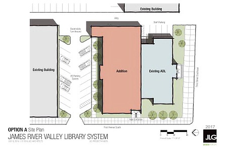 Alfred Dickey Library Expansion - Site Plan 