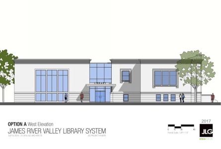 Alfred Dickey Library Expansion - West Elevation
