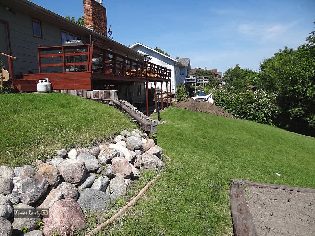 MDU gas service line cut in SW Jamestown.  CSiphoto