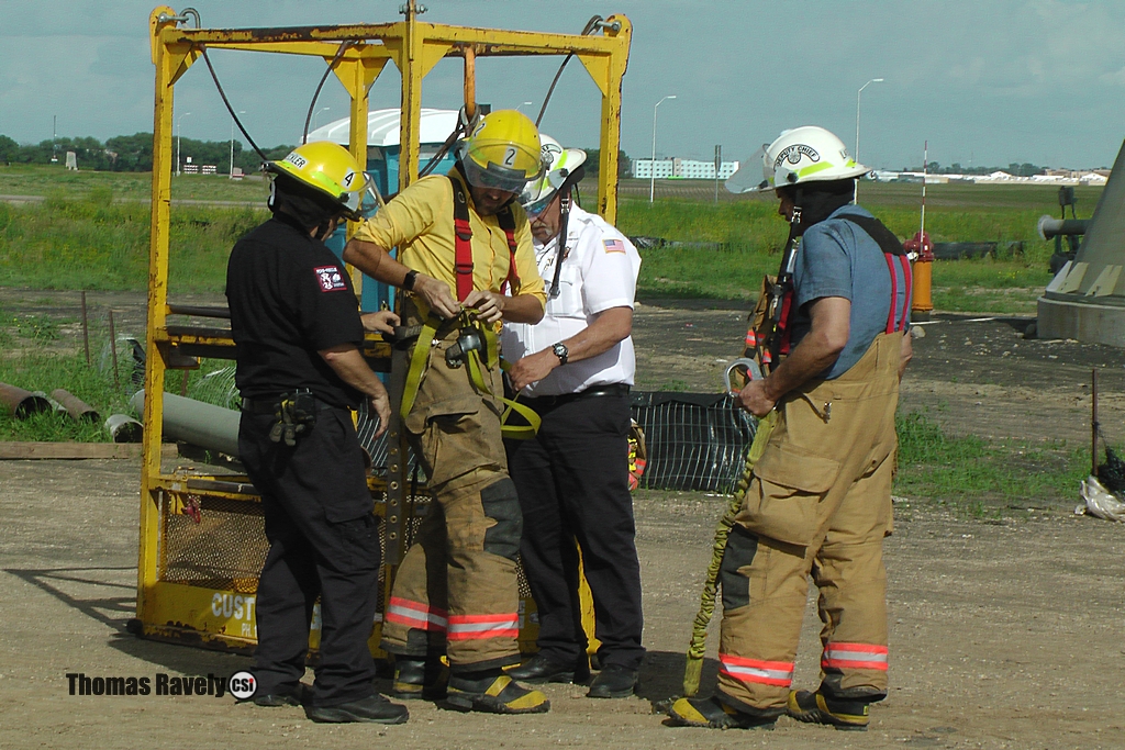 Water tower rescue June 25, 2015 Jamestown, ND  - CSi Photo