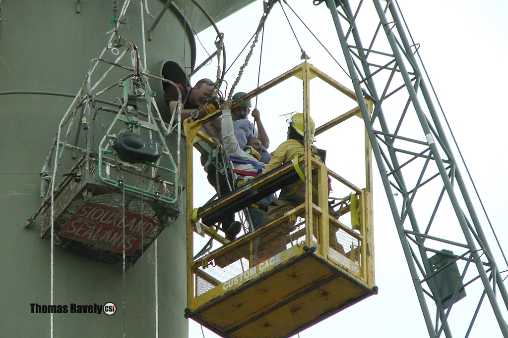 Water tower rescue June 25, 2015 Jamestown, ND  - CSi Photo