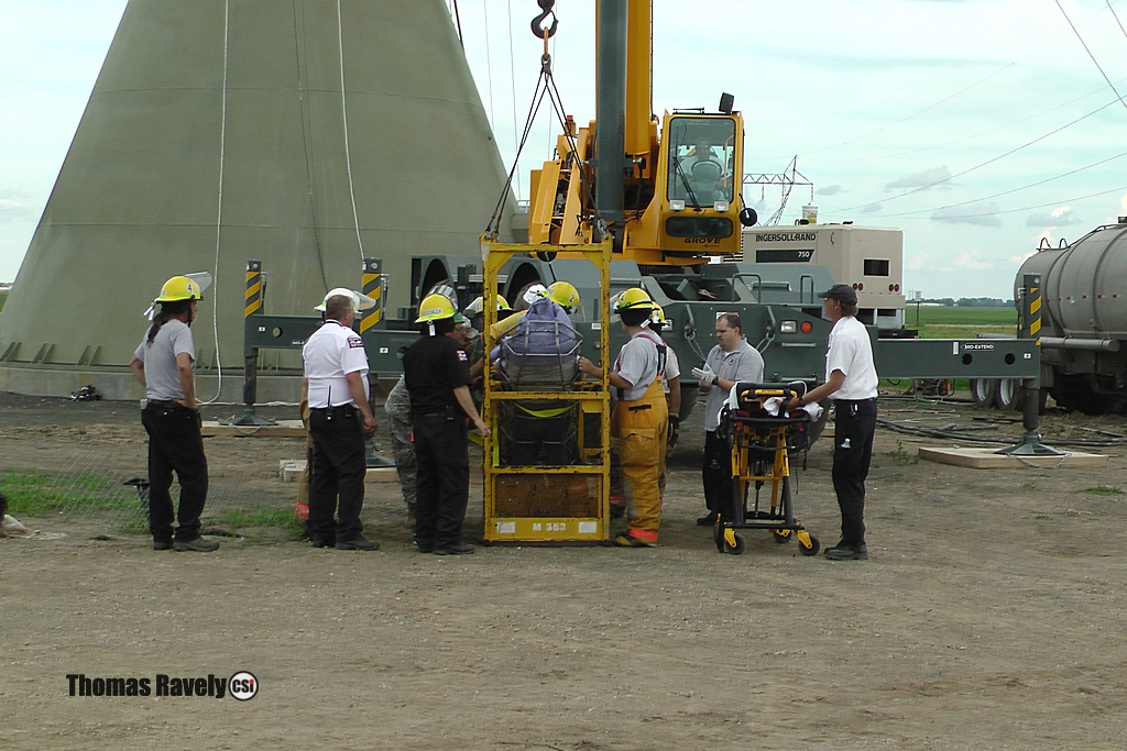 Water tower rescue June 25, 2015 Jamestown, ND  - CSi Photo