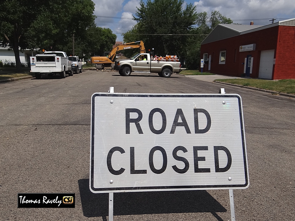 Utility Work 6th Ave NE 200 block          CSi photo