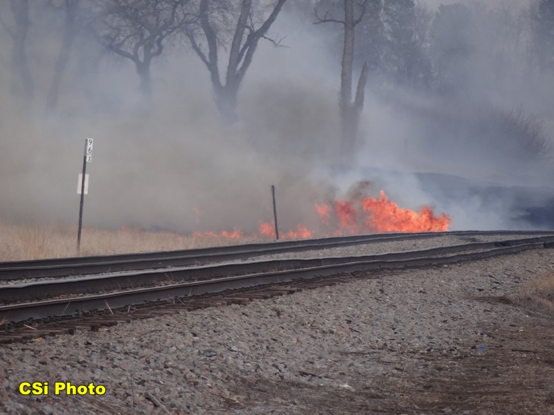 Rural fire west of Hwy 281 Bypass near BNSF tracks April 12, 2016.  CSi Photo Thomas Ravely