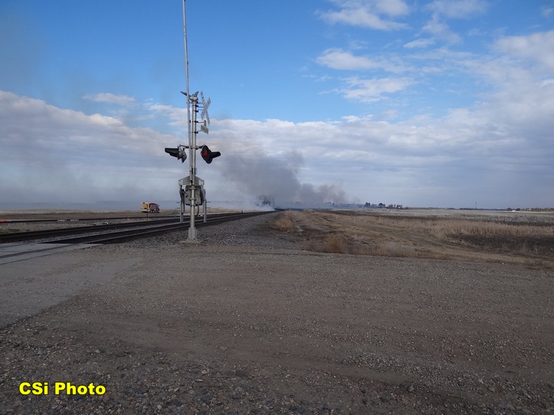 Rural fire west of Hwy 281 Bypass near BNSF tracks April 12, 2016.  CSi Photo Thomas Ravely