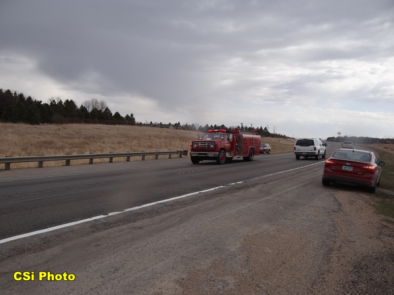 Rural fire west of Hwy 281 Bypass near BNSF tracks April 12, 2016.  CSi Photo Thomas Ravely